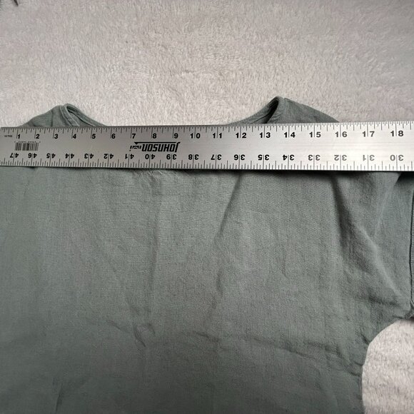 Offon Clothing Women's Round Neck Short Sleeve Pullover Casual Blouse Green ?? - Picture 4 of 7